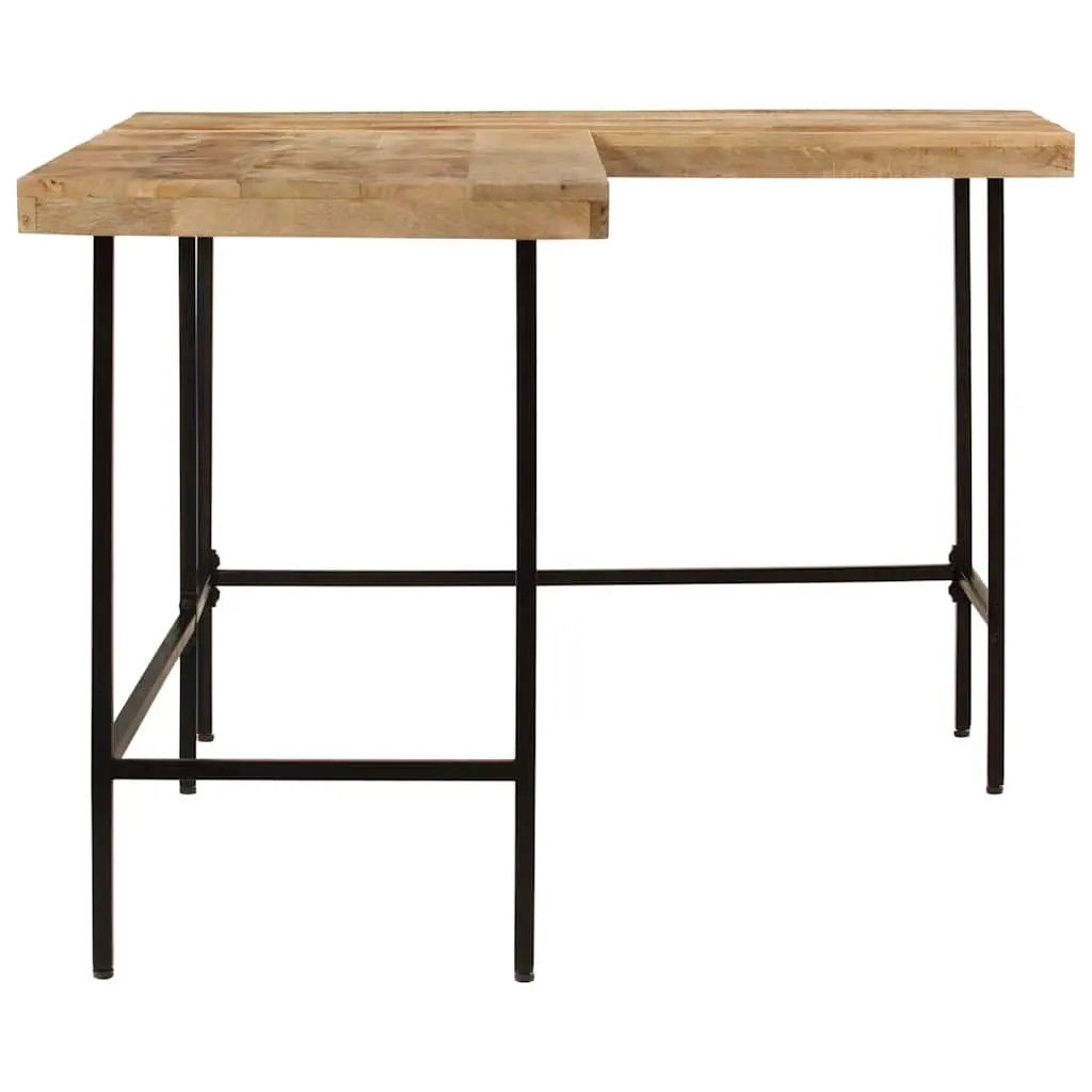 vidaXL vidaXL Desk 165x110x77 cm Solid Wood Mango and Iron - Desk