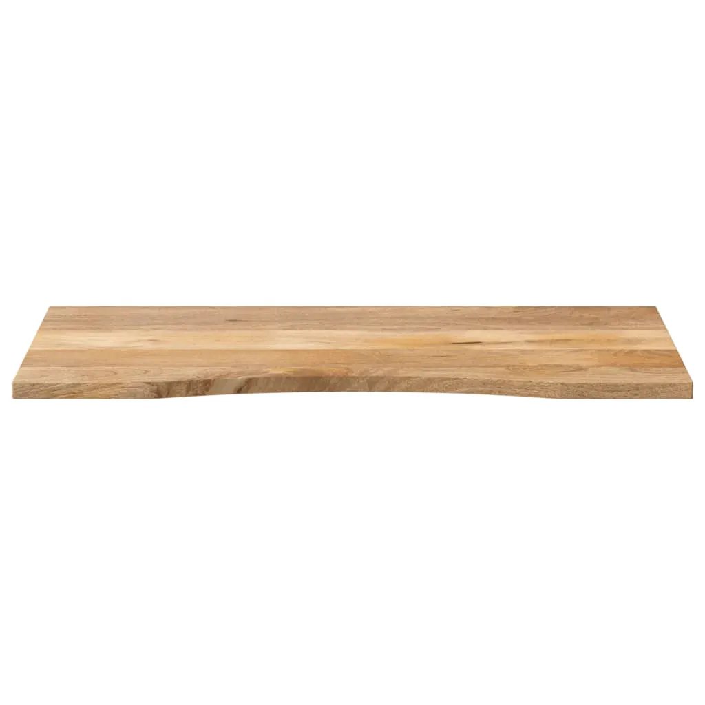 vidaXL vidaXL Desk Top with Curve 120x60x2.5 cm Solid Wood Rough Mango - Desk