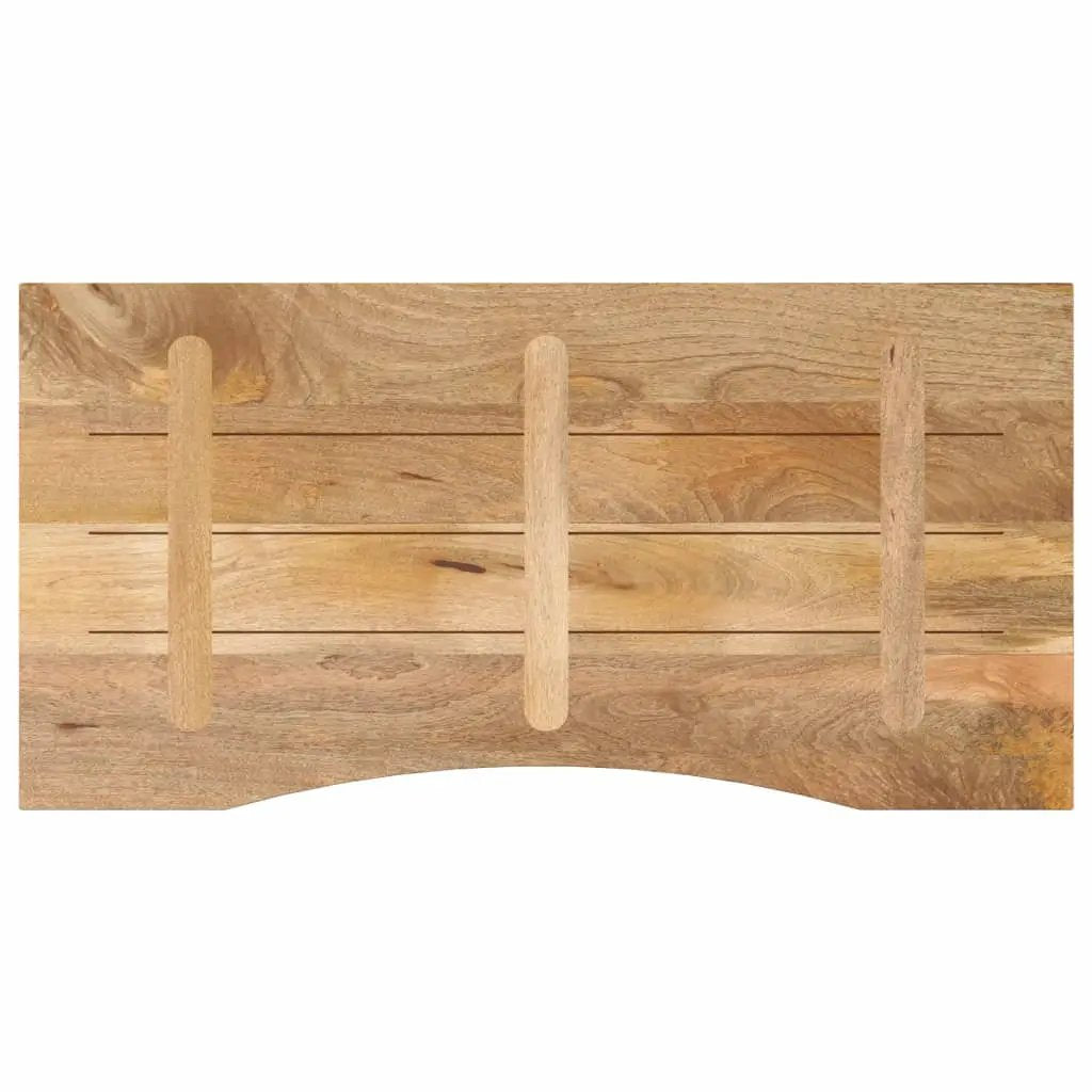 vidaXL vidaXL Desk Top with Curve 140x60x2.5 cm Solid Wood Rough Mango - Desk