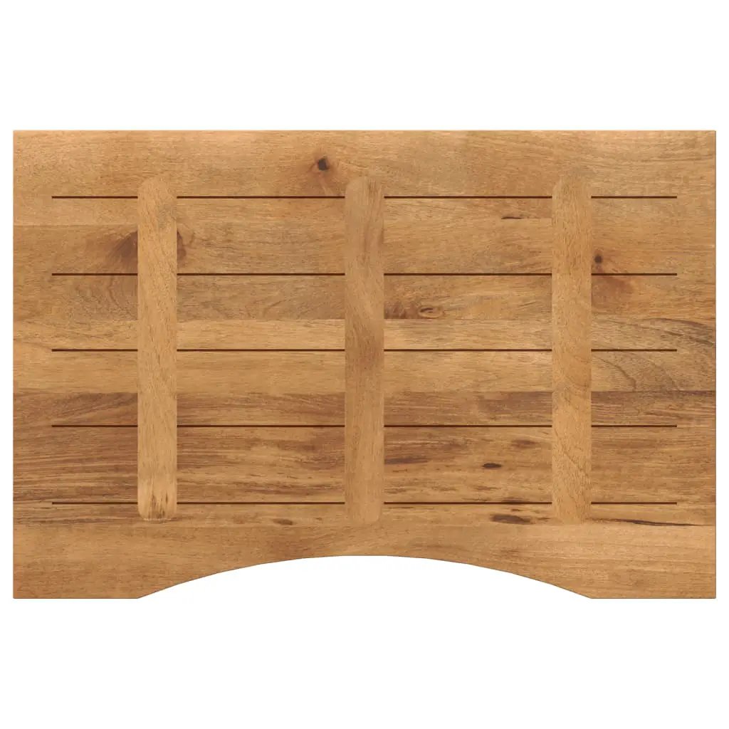 vidaXL vidaXL Desk Top with Curve 100x60x2.5 cm Solid Wood Rough Mango - Desk