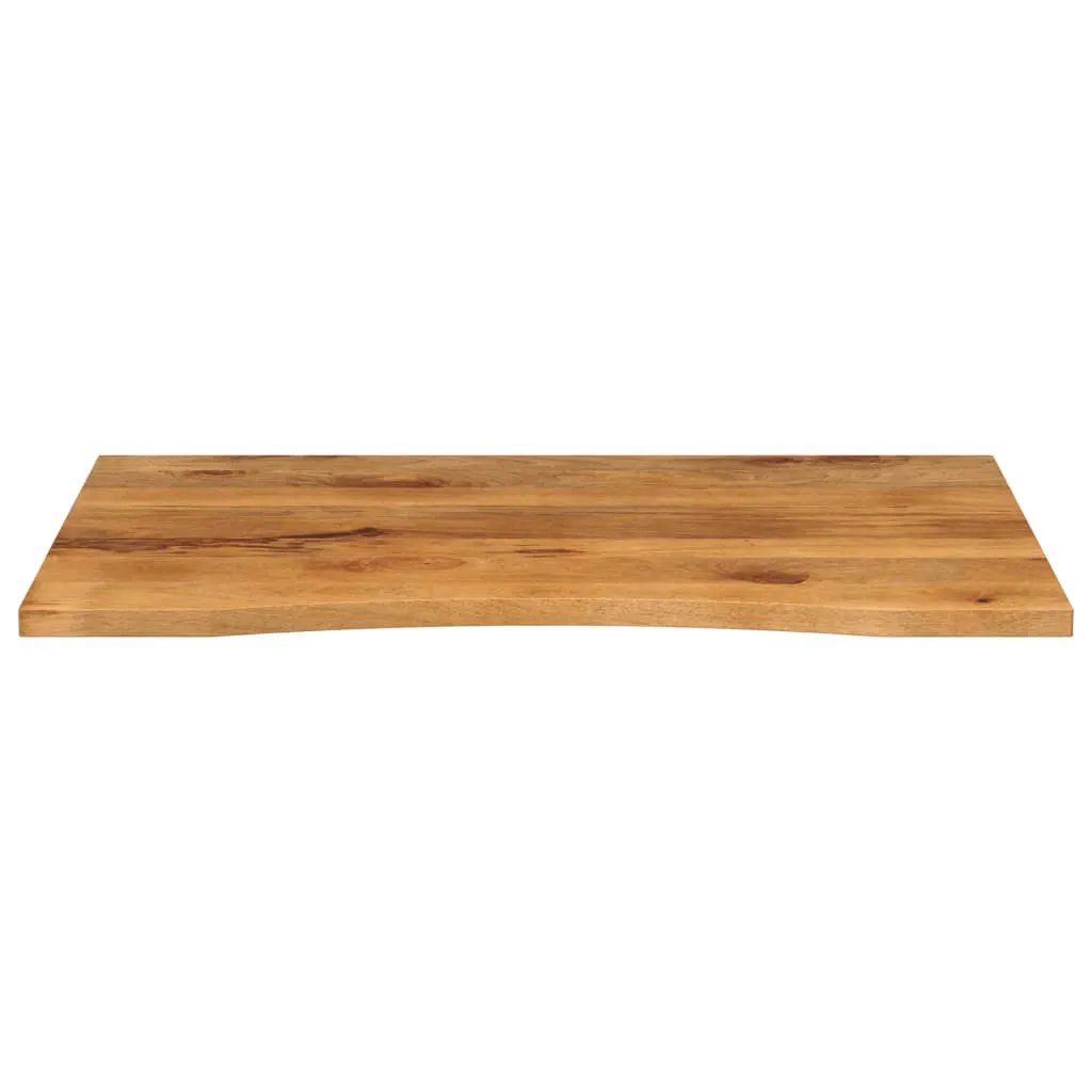vidaXL vidaXL Desk Top with Curve 110x80x2.5 cm Solid Wood Rough Mango - Desk