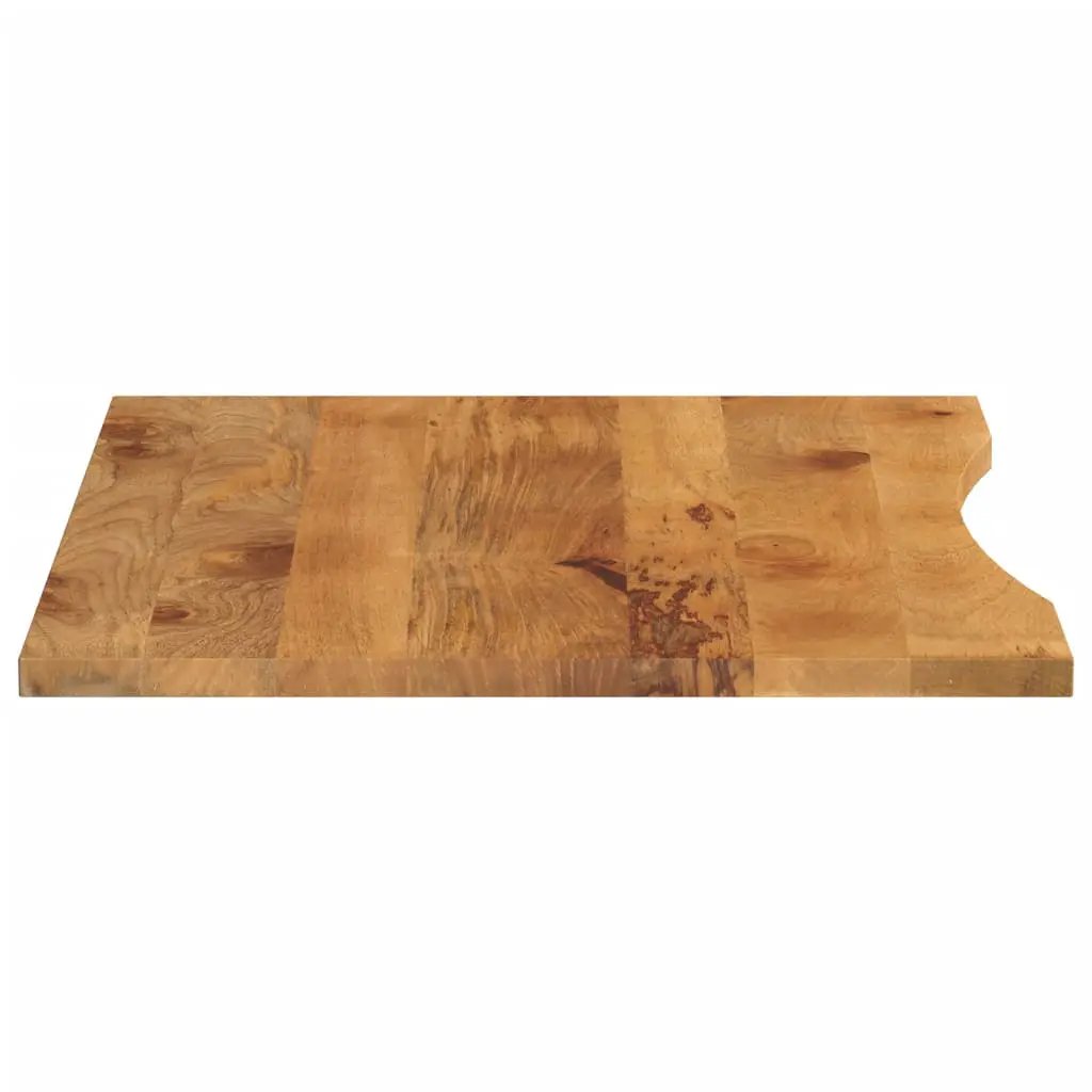 vidaXL vidaXL Desk Top with Curve 110x80x2.5 cm Solid Wood Rough Mango - Desk