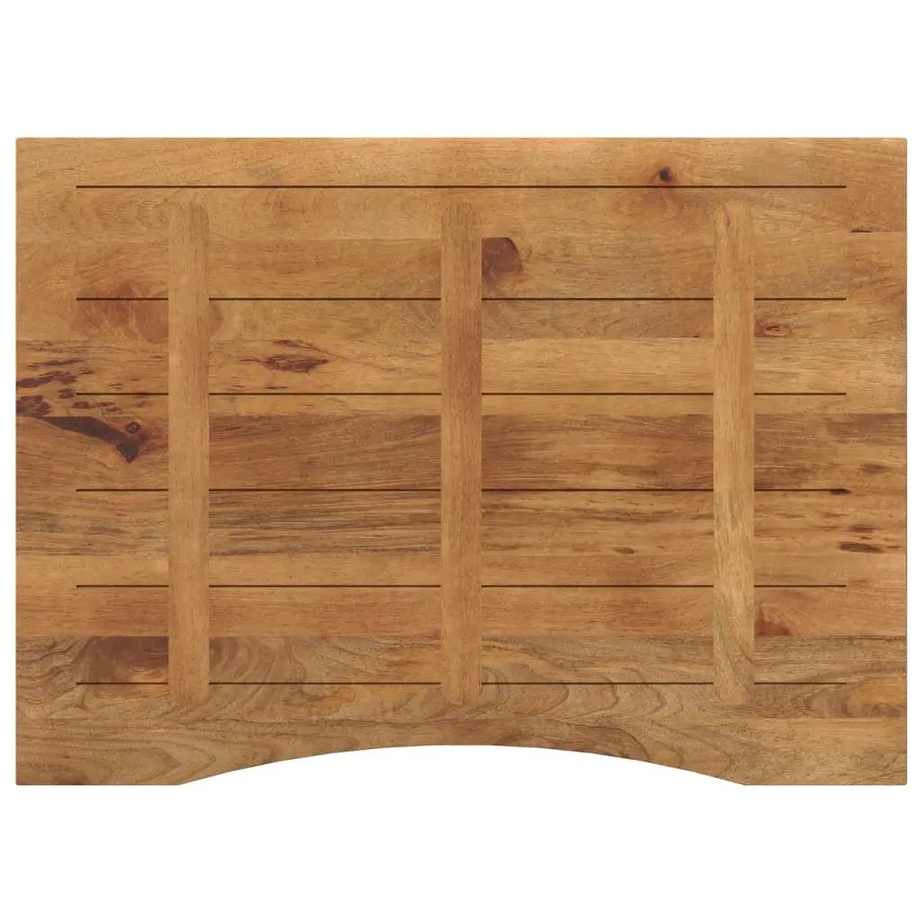 vidaXL vidaXL Desk Top with Curve 110x80x2.5 cm Solid Wood Rough Mango - Desk