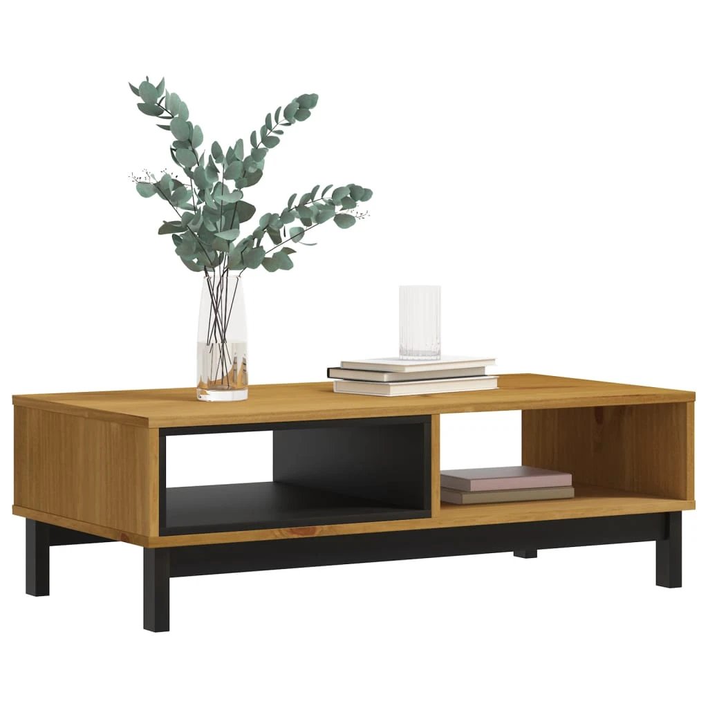 VidaXL Coffee Table 100x50x32.5 cm Solid Pine Rustic Finish Durable Living Room Decor by vidaXL