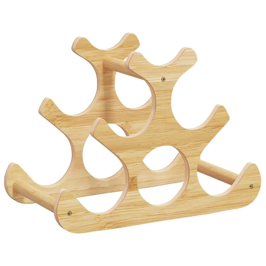 vidaXL vidaXL Wine Rack for 6 Bottles 35x18x25.5 cm Bamboo - Wine Rack