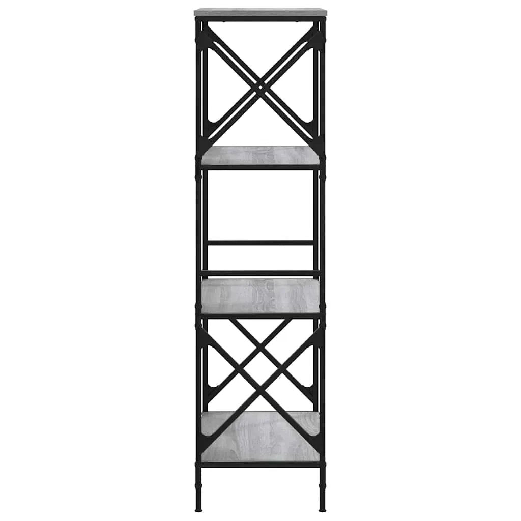 vidaXL vidaXL Bookcase 4-Tier Grey Sonoma 59x35x132 cm Engineered Wood - Bookcase
