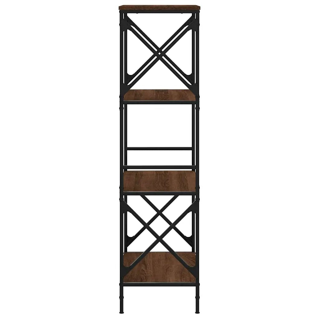 vidaXL vidaXL Bookcase 4-Tier Brown Oak 59x35x132 cm Engineered Wood - Bookcase