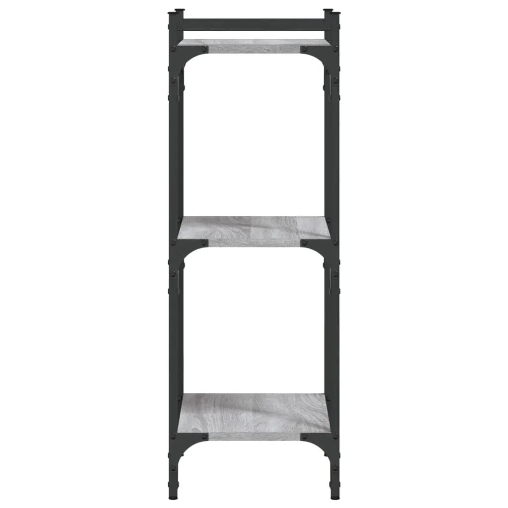 vidaXL vidaXL Bookcase 3-Tier Grey Sonoma 40x30x86 cm Engineered Wood - Bookcase