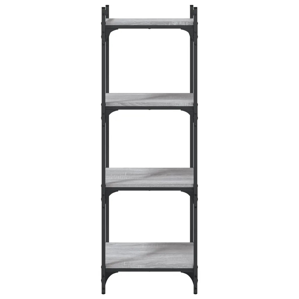 vidaXL vidaXL Bookcase 4-Tier Grey Sonoma 40x30x120 cm Engineered Wood - Bookcase