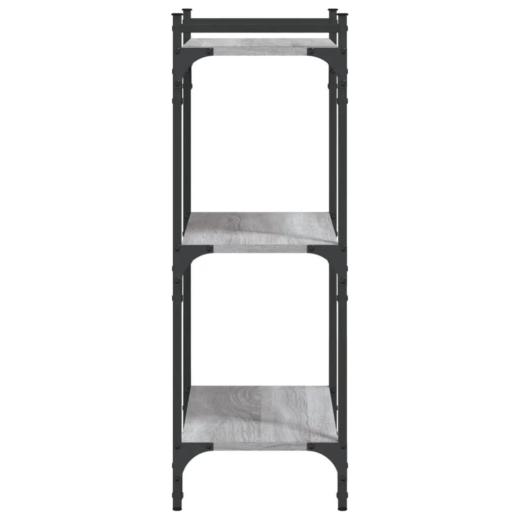 vidaXL vidaXL Bookcase 3-Tier Grey Sonoma 60x30x86 cm Engineered Wood - Bookcase