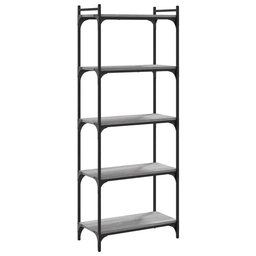 vidaXL vidaXL Bookcase 5-Tier Grey Sonoma 60x30x154 cm Engineered Wood - Bookcase