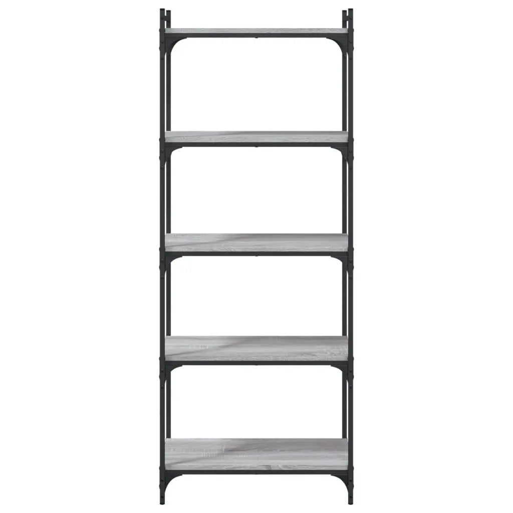 vidaXL vidaXL Bookcase 5-Tier Grey Sonoma 60x30x154 cm Engineered Wood - Bookcase