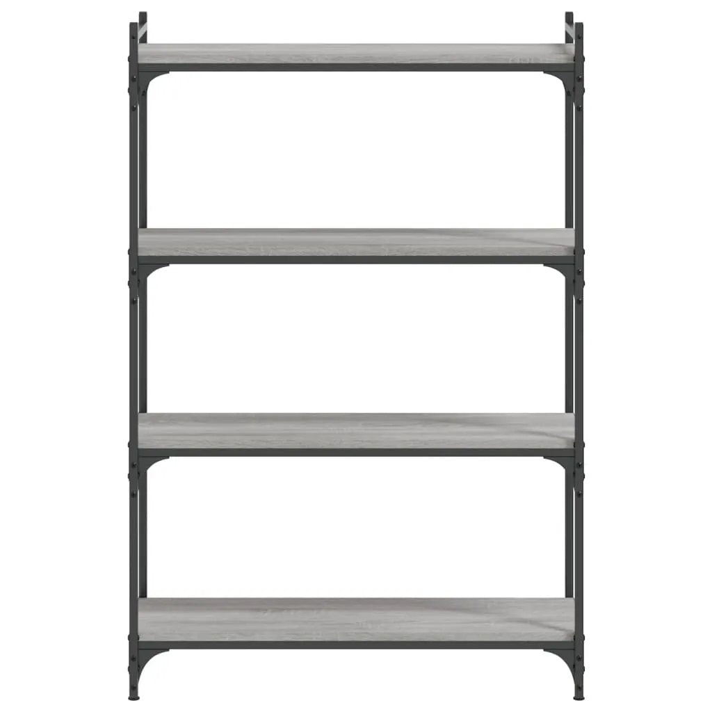 vidaXL vidaXL Bookcase 4-Tier Grey Sonoma 80x30x120 cm Engineered Wood - Bookcase