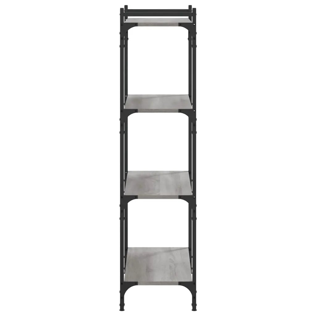 vidaXL vidaXL Bookcase 4-Tier Grey Sonoma 80x30x120 cm Engineered Wood - Bookcase