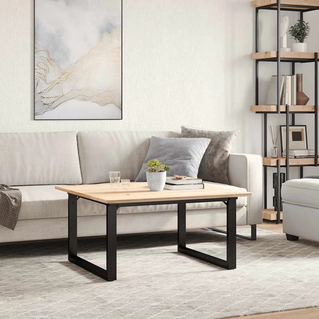vidaXL vidaXL Coffee Table Legs 70x60x43 cm Powder Coated Steel O Frame Industrial DIY - Coffee Table