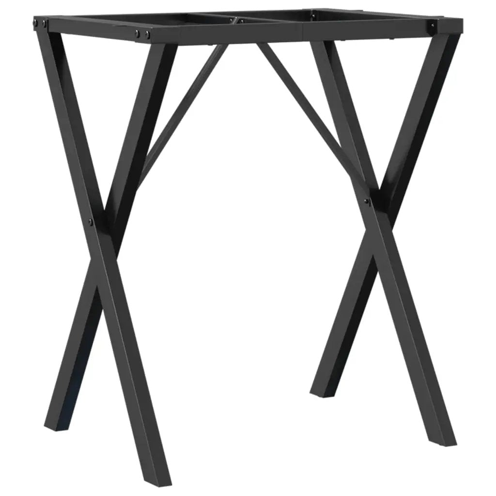 vidaXL vidaXL Dining Table Legs X-Frame 60x50x73 cm Steel - Dining Table