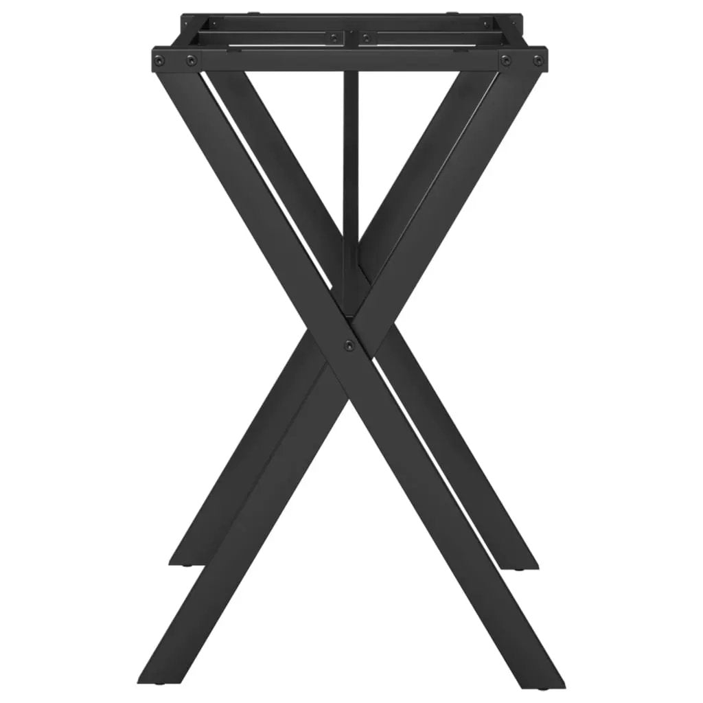 vidaXL vidaXL Dining Table Legs X-Frame 60x50x73 cm Steel - Dining Table