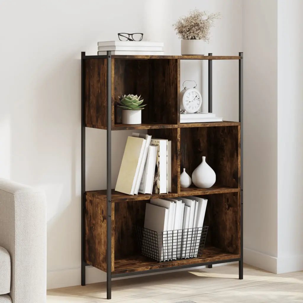 vidaXL vidaXL Bookcase Smoked Oak 72x28x109 cm Engineered Wood - Bookcase
