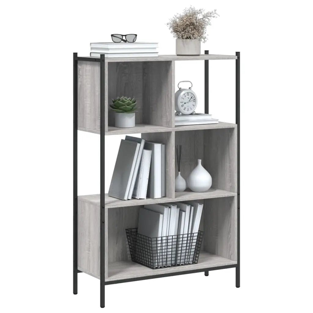 vidaXL vidaXL Bookcase Grey Sonoma 72x28x109 cm Engineered Wood - Bookcase