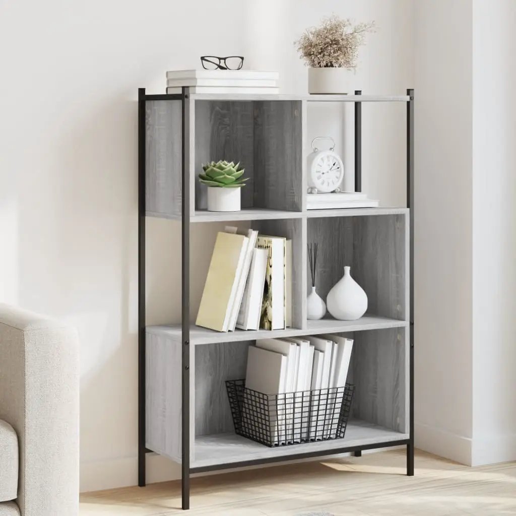 vidaXL vidaXL Bookcase Grey Sonoma 72x28x109 cm Engineered Wood - Bookcase