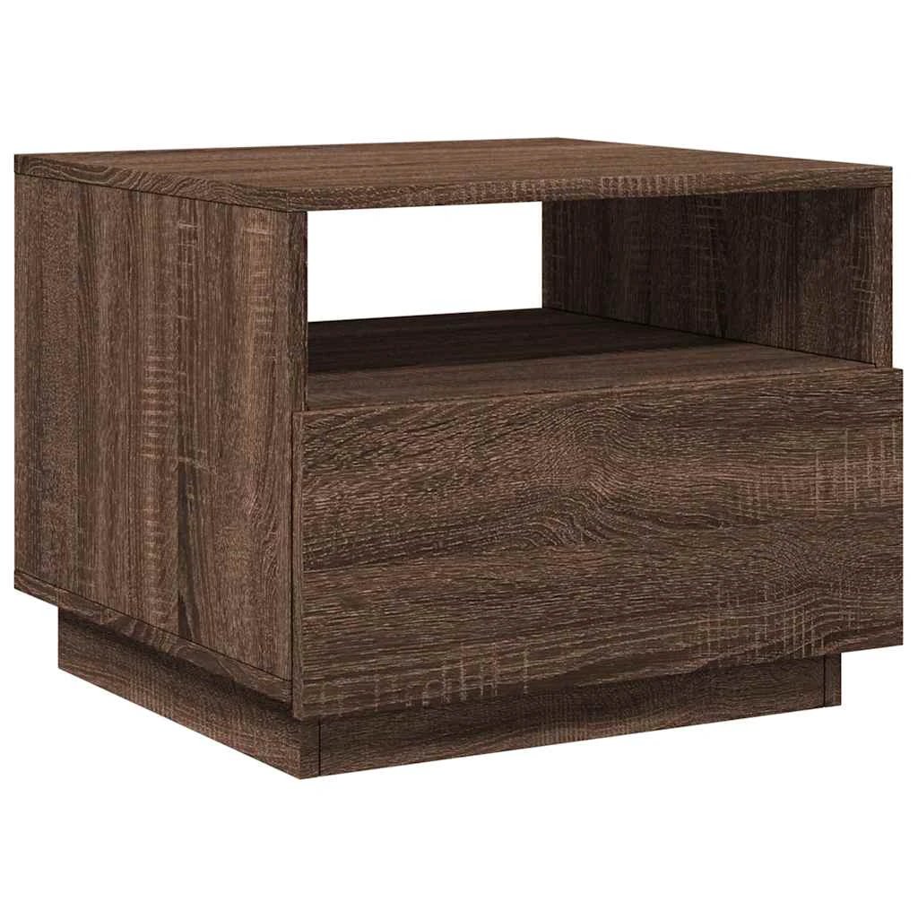vidaXL Coffee Table 50x49x40cm LED Lights by vidaXL