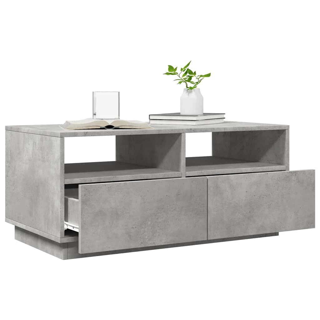 vidaXL vidaXL Coffee Table 90x49x40 cm With LED Lights for Modern Living Room Decor and Ambience - Coffee Table