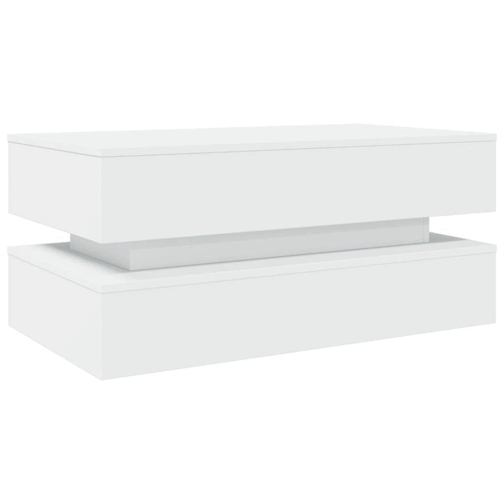 vidaXL Coffee Table 90x50x40 cm LED Living Room by vidaXL