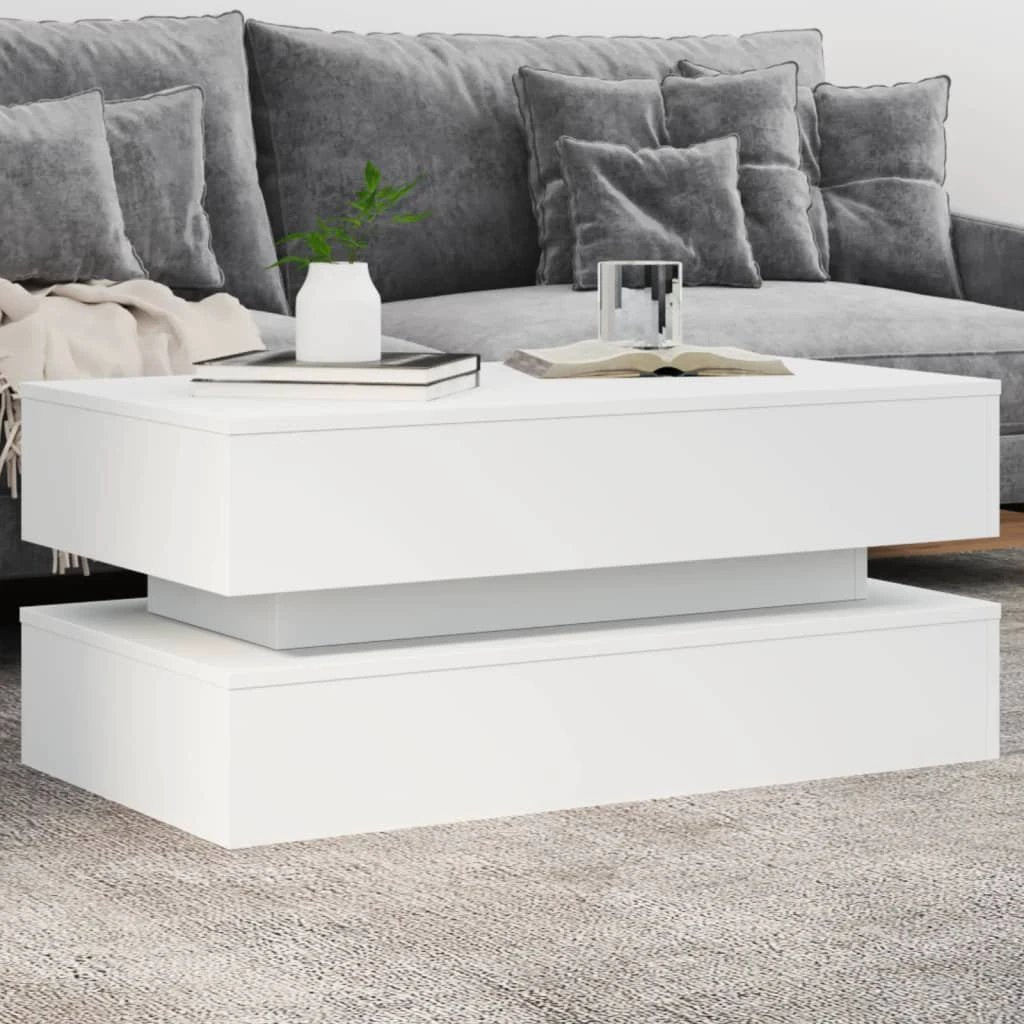 vidaXL vidaXL Coffee Table 90x50x40 cm LED Living Room - Coffee Table