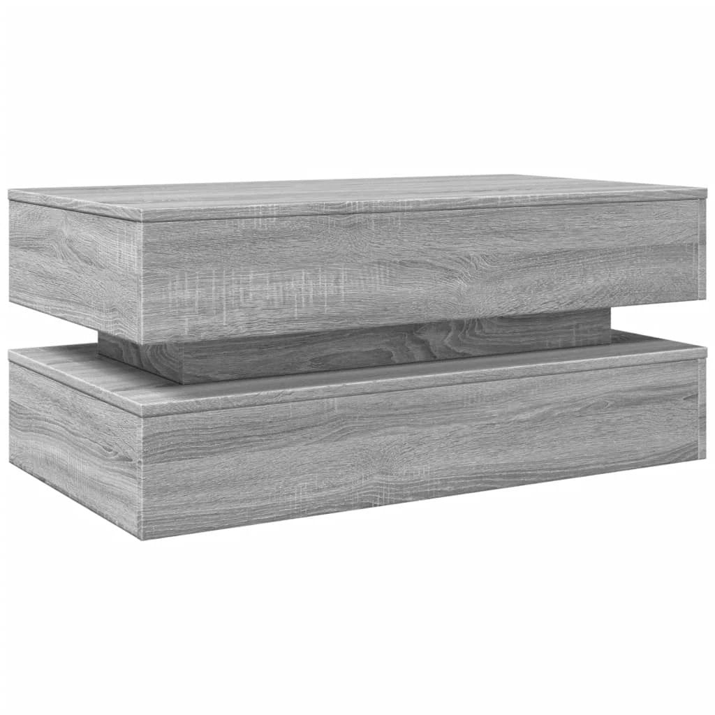 vidaXL VidaXL Coffee Table 90x50x40 cm LED Living Room - Coffee Table