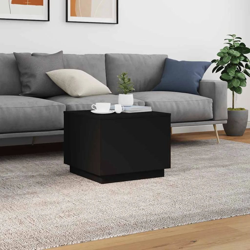 VidaXL Coffee Table 50x50x40 LED Lights Lounge by vidaXL