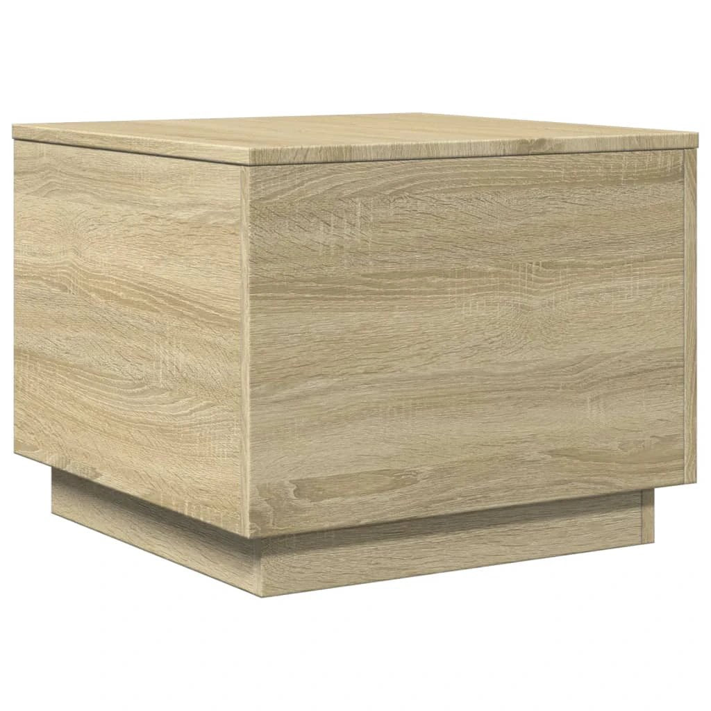 vidaXL Coffee Table 50x50x40 LED Living Room by vidaXL