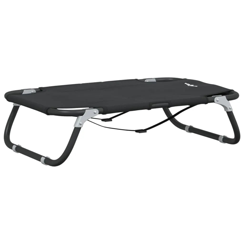vidaXL Dog Bed Foldable Anthracite Oxford Fabric and Steel - from vidaXL
