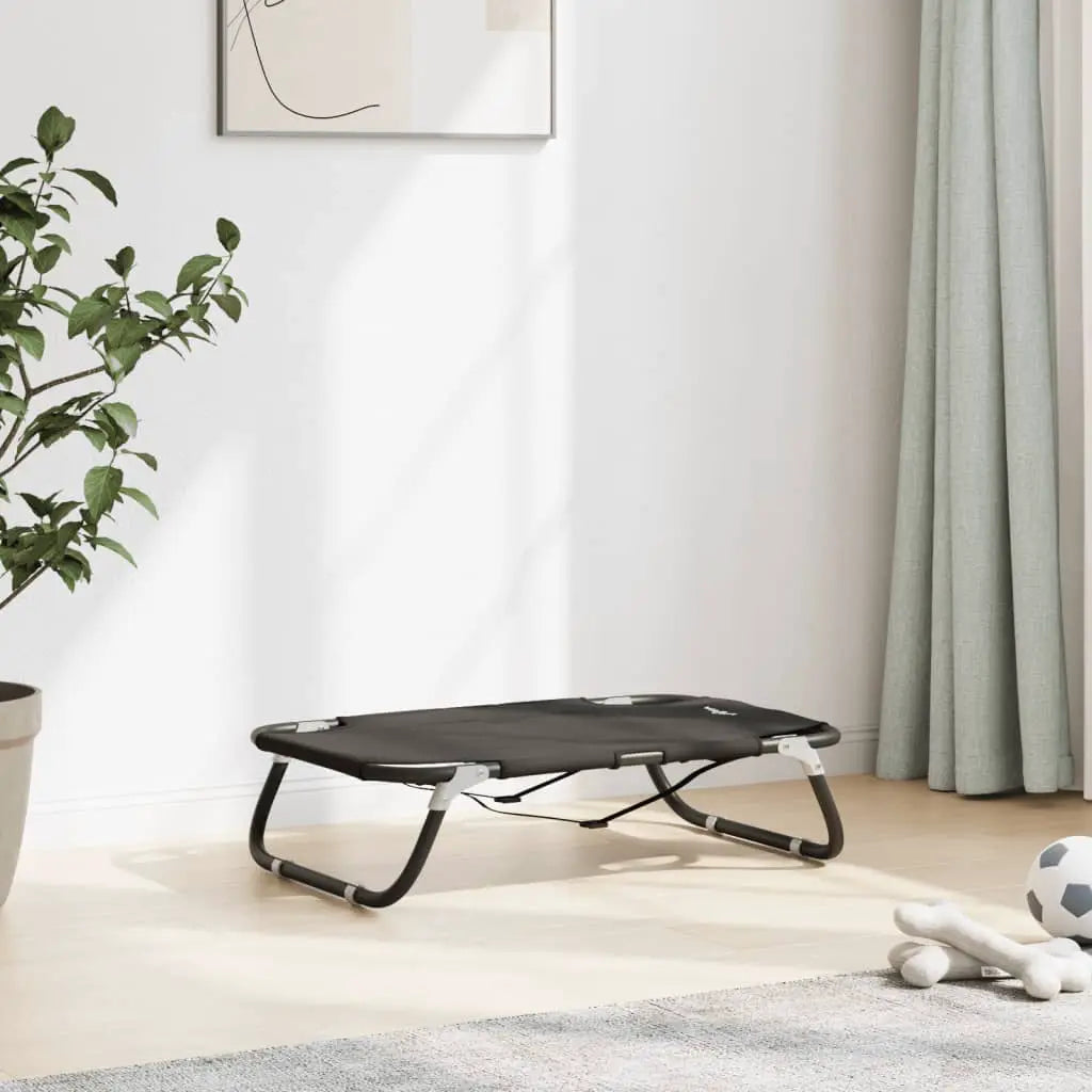 vidaXL Dog Bed Foldable Anthracite Oxford Fabric and Steel - from vidaXL