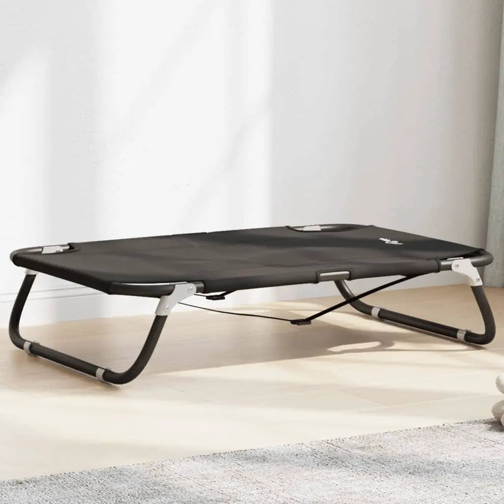 vidaXL Dog Bed Foldable Anthracite Oxford Fabric and Steel - from vidaXL