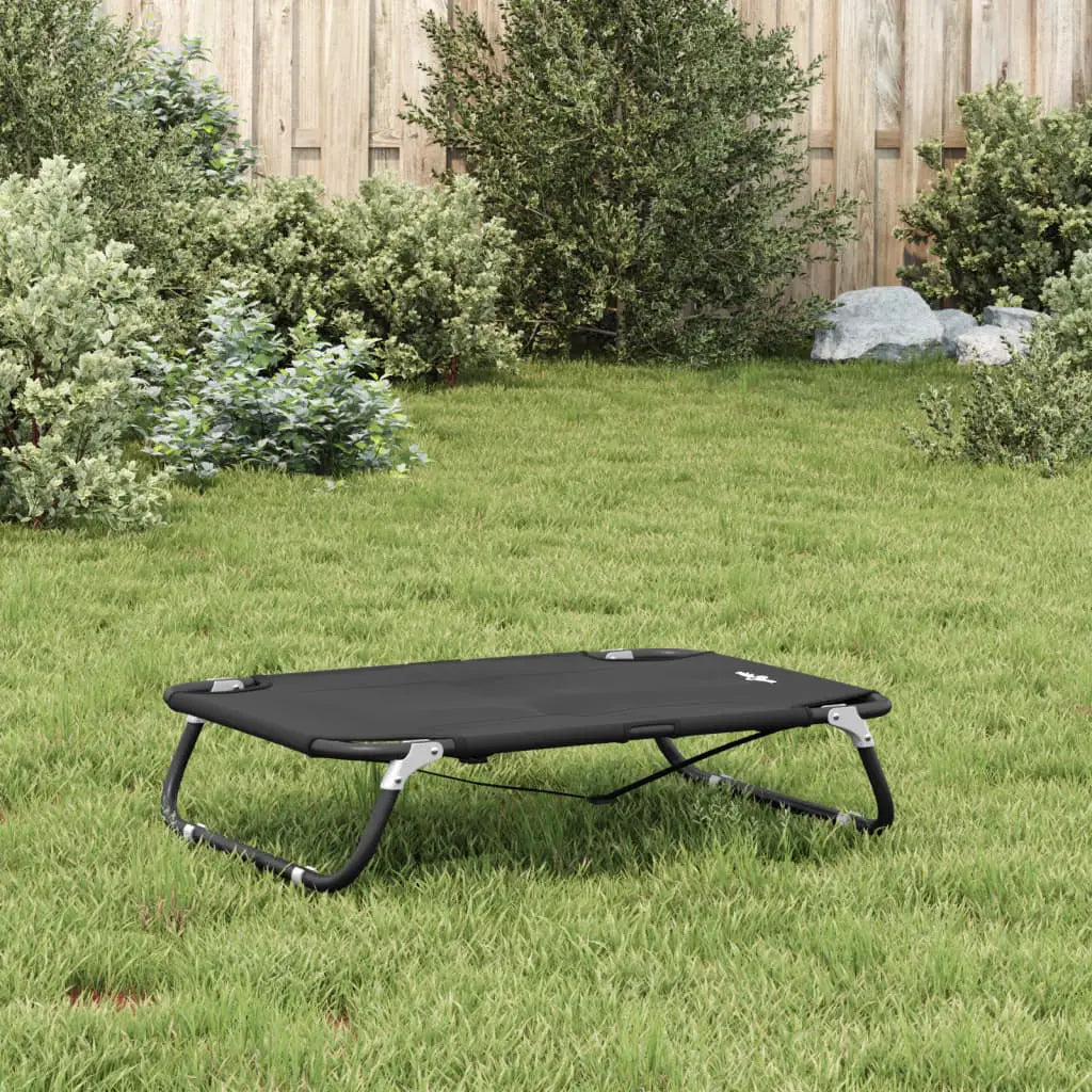 vidaXL Dog Bed Foldable Anthracite Oxford Fabric and Steel - from vidaXL