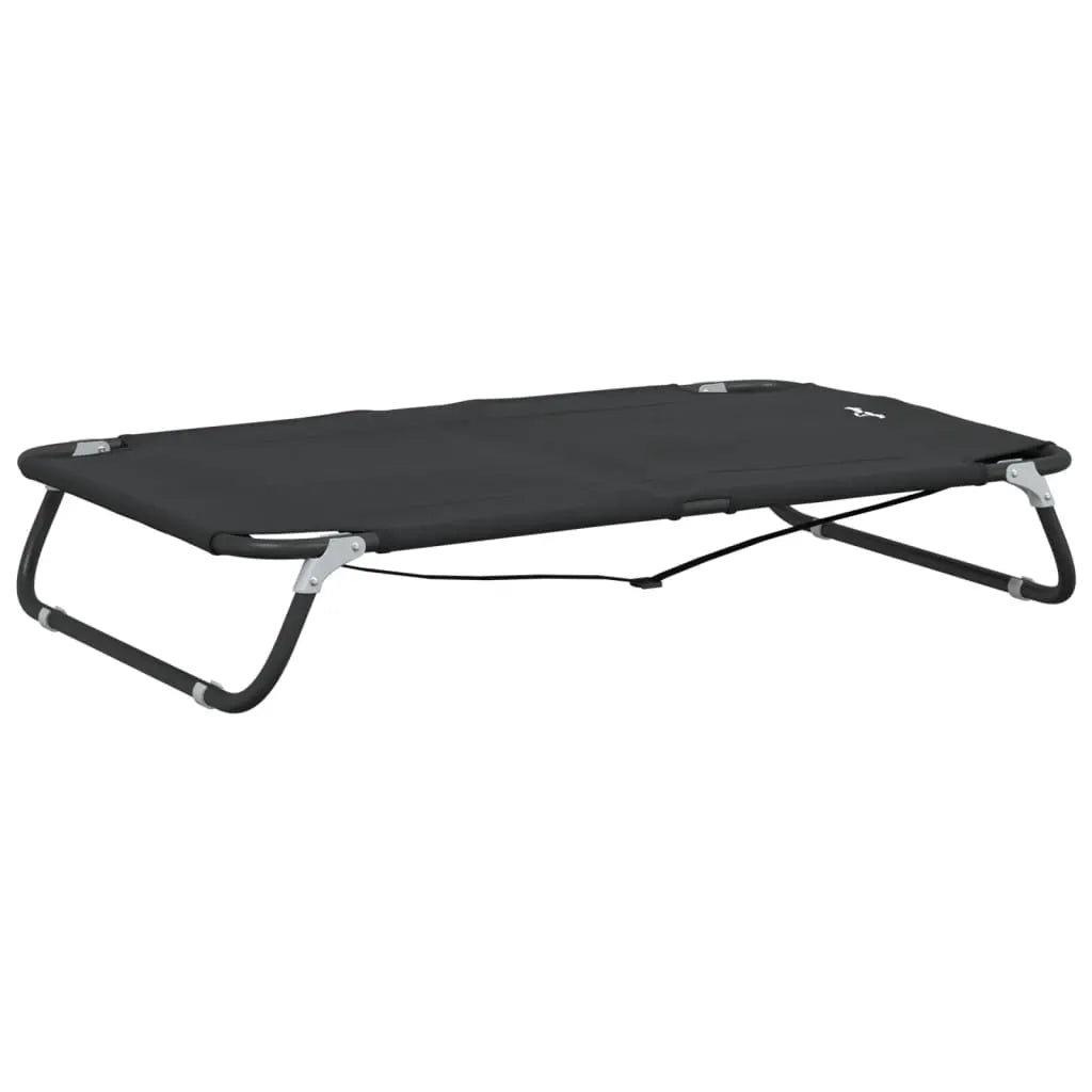 vidaXL Dog Bed Foldable Anthracite Oxford Fabric and Steel - from vidaXL
