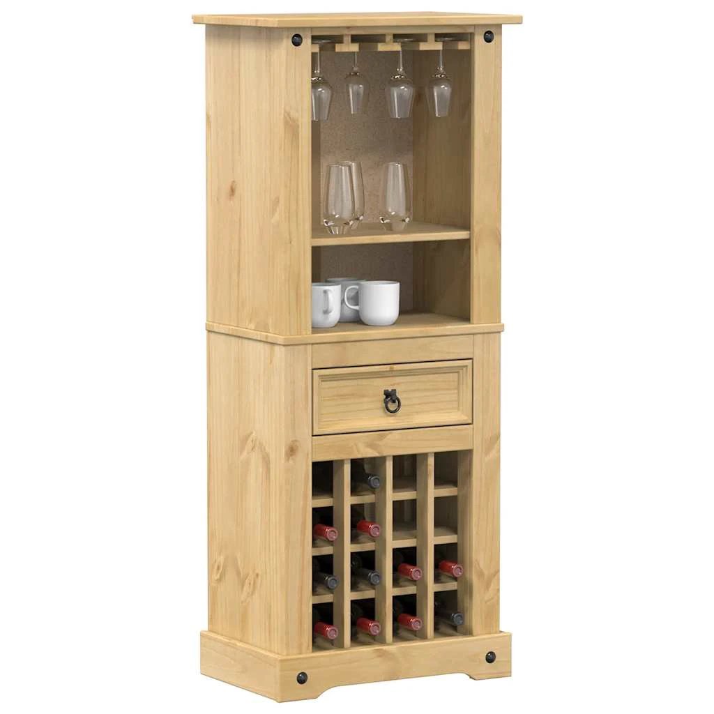 vidaXL vidaXL Wine Rack Corona 56x35x134.5 cm Solid Wood Pine - Wine Rack