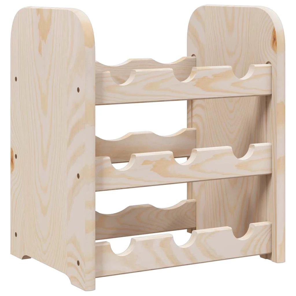 vidaXL vidaXL Wine Rack 33x25x37 cm Solid Wood Pine - Wine Rack