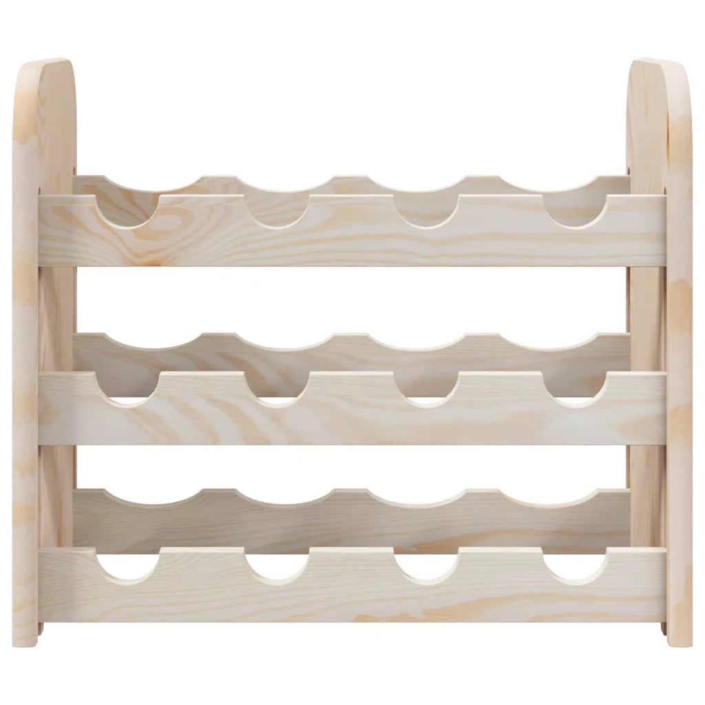 vidaXL vidaXL Wine Rack 43x25x37 cm Solid Wood Pine - Wine Rack