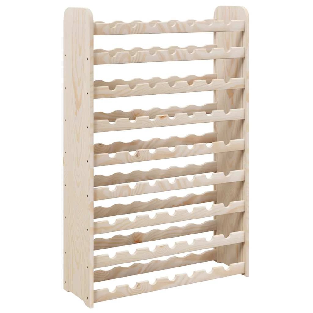vidaXL vidaXL Wine Rack 72.5x25x111.5 cm Solid Wood Pine - Wine Rack