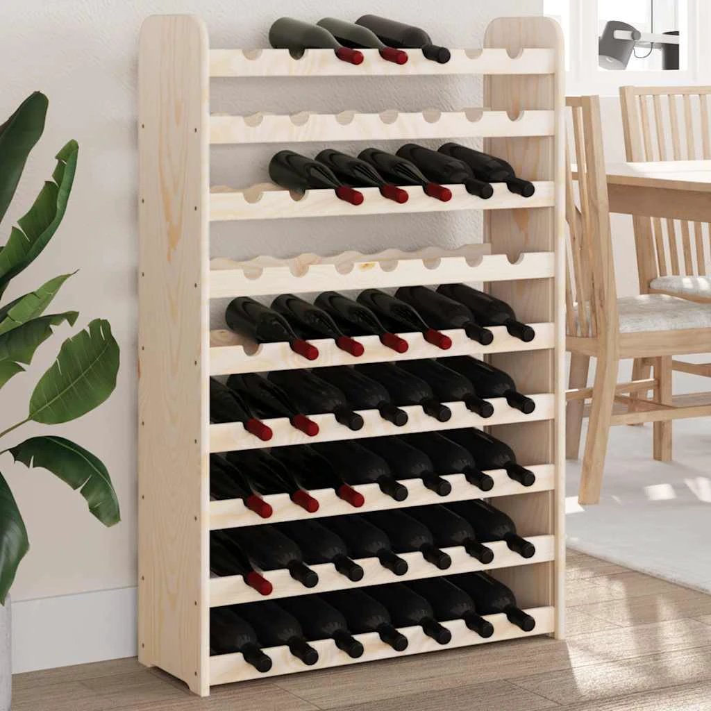 vidaXL vidaXL Wine Rack 72.5x25x111.5 cm Solid Wood Pine - Wine Rack