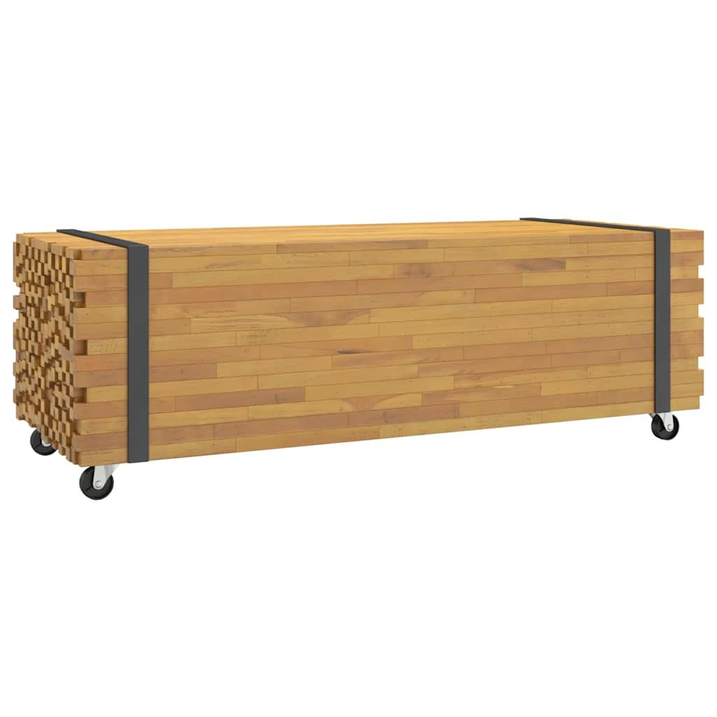 vidaXL vidaXL Coffee Table 110x45x35 Solid Teak Living - Coffee Table