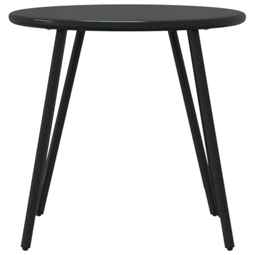 vidaXL vidaXL Outdoor Round Coffee Tables Set Of 2 50cm Diameter Powder Coated Steel Patio - Coffee Table