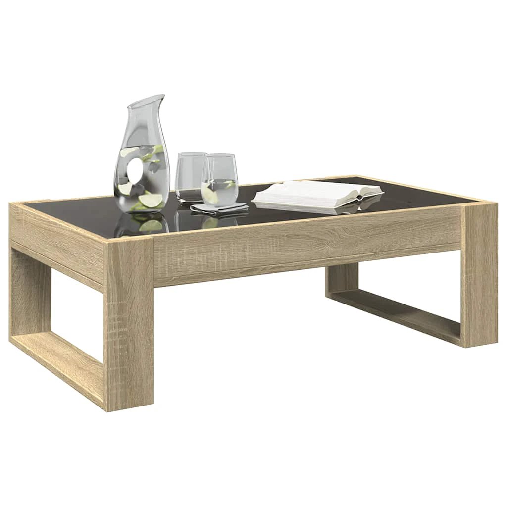 vidaXL vidaXL Coffee Table 90x53x30cm Infinity LED Home - Coffee Table