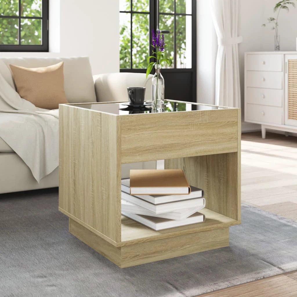 vidaXL VidaXL Coffee Table 50x50x50 cm Infinity LED Home - Coffee Table