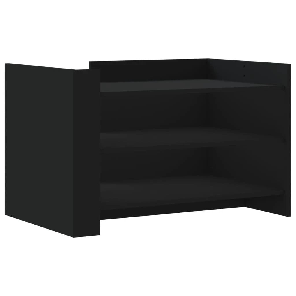 vidaXL vidaXL Black Coffee Table 80x50x50 cm Engineered Wood Durable Moisture Resistant Living Room - Coffee Table
