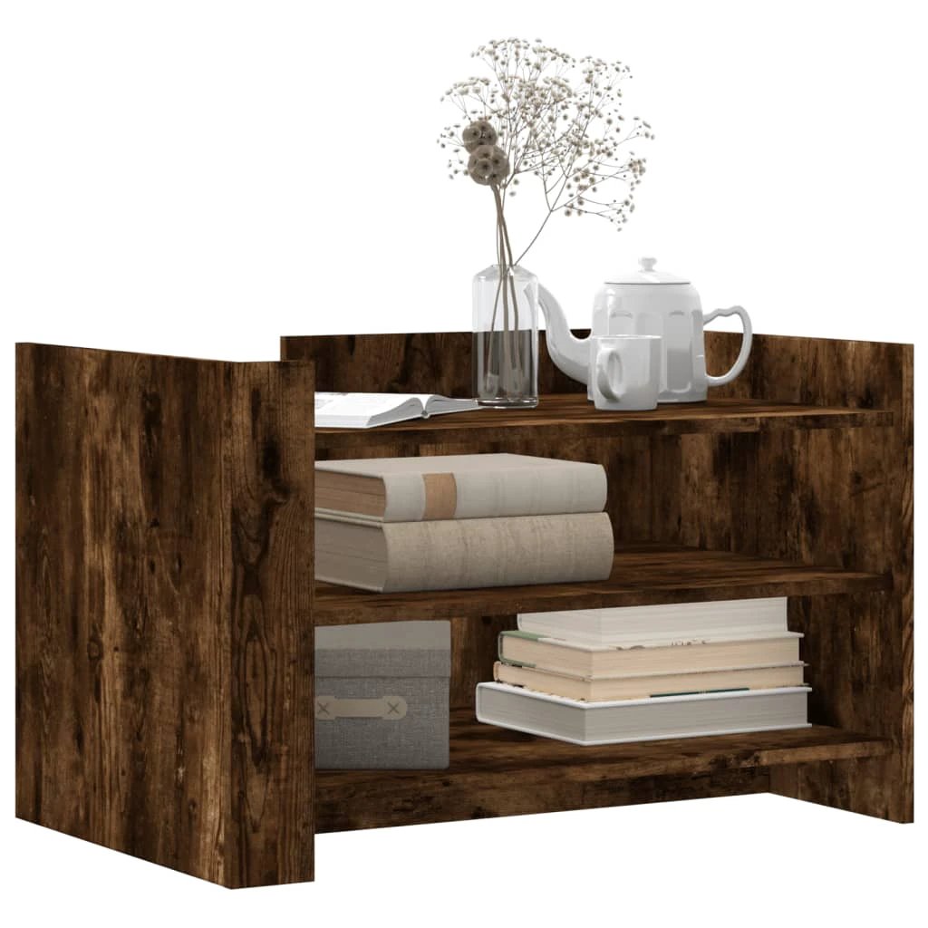 vidaXL vidaXL Coffee Table 80x50x50 Smoked Oak Home - Coffee Table