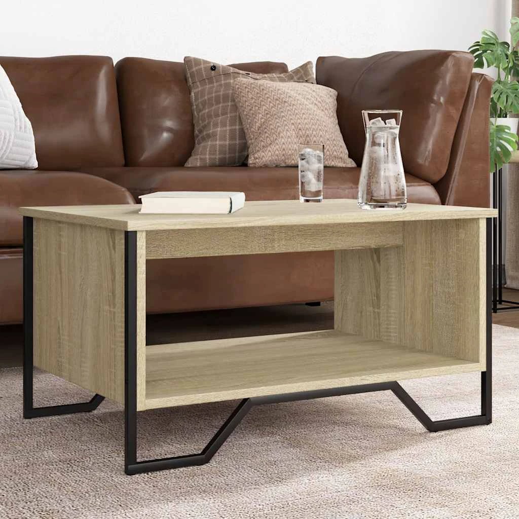 vidaXL Coffee Table 75x51x40 Engineered Wood Home by vidaXL