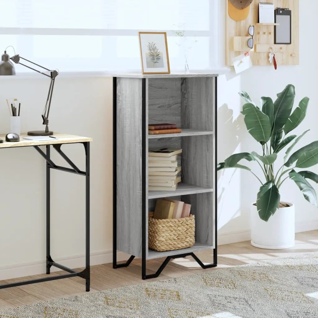 vidaXL vidaXL Bookcase Grey Sonoma 50x31x106 cm Engineered Wood - Bookcase