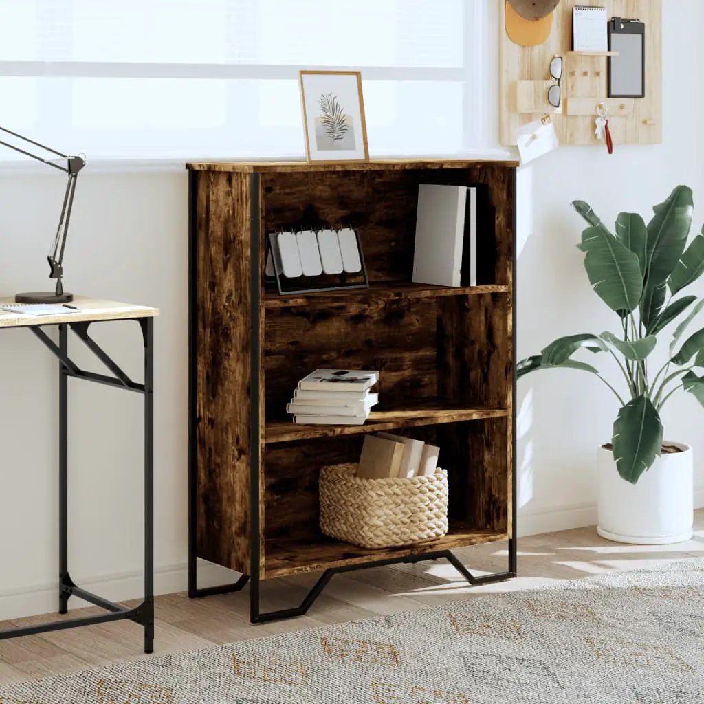 vidaXL vidaXL Bookcase Smoked Oak 80x31x106 cm Engineered Wood - Bookcase